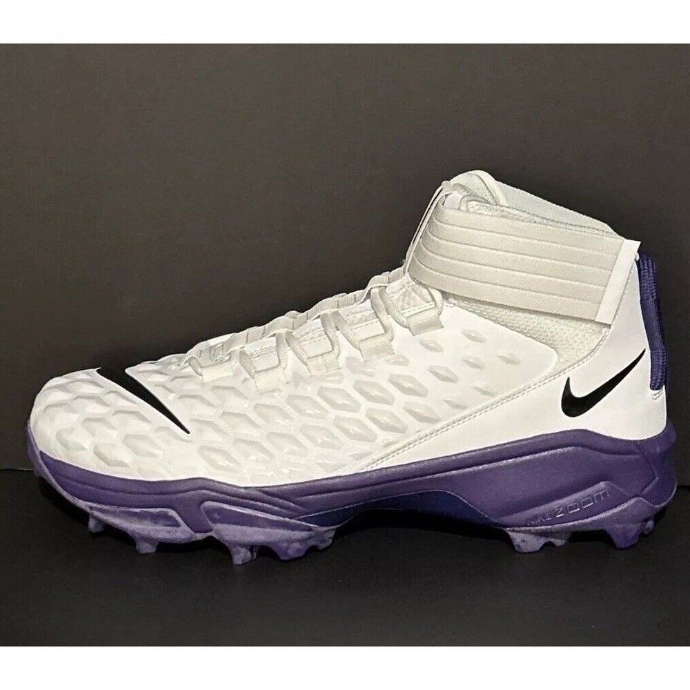 Nike Force Savage Pro 2 Shark Football Cleats Rubber Purple BV5448-103 Size 12